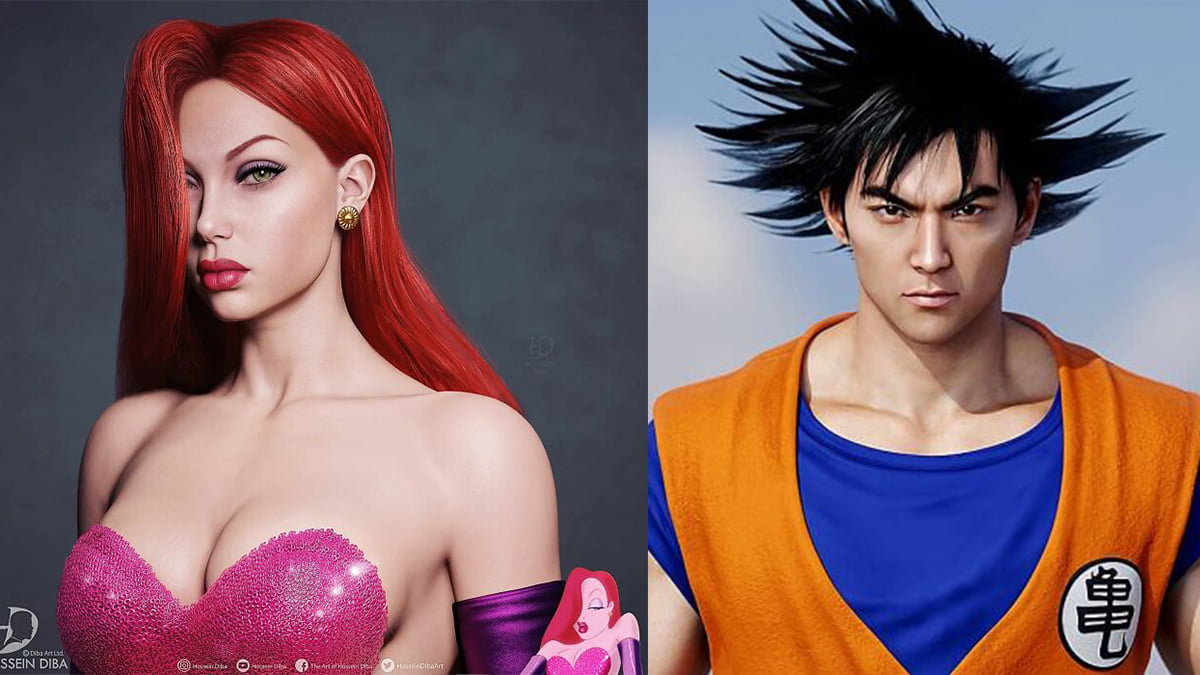 Personagens 3D da cultura pop, como eles seriam na vida real